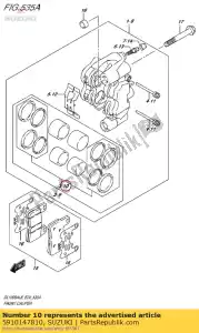 suzuki 5910147810 conjunto de vedação, pistão - Lado inferior