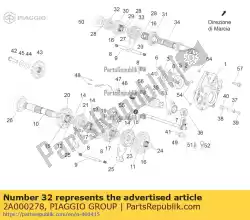 Qui puoi ordinare 2a marcia al secondo. Z = 16 da Piaggio Group , con numero parte 2A000278: