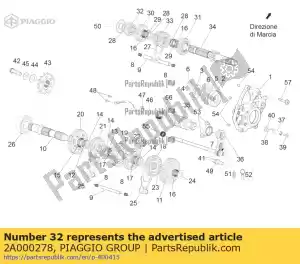 Piaggio Group 2A000278 2a marcia al secondo. z = 16 - Il fondo