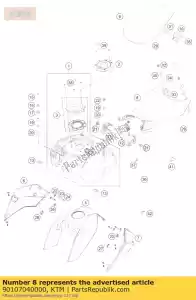 ktm 90107040000 siège - La partie au fond