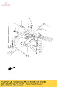 yamaha 4GB839760000 interrupteur, poignée 1 - La partie au fond