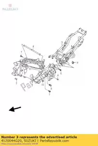 Suzuki 4120044G20 rail comp, seat - Il fondo