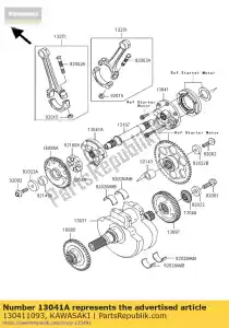 kawasaki 130411093 balanser, lh vn1500-a2 - Dół