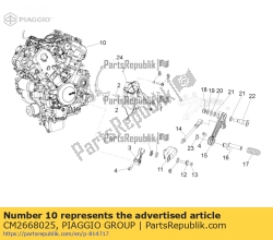 Aprilia CM2668025, Motor cpl., OEM: Aprilia CM2668025