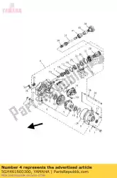 Aquí puede pedir caja de engranajes del eje delantero comp. De Yamaha , con el número de pieza 5GH461600300: