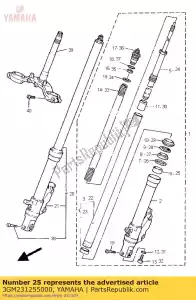 yamaha 3GM231255000 metaal, schuif 1 - Onderkant