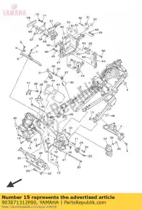 yamaha 903871312P00 collar - Bottom side