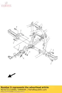 yamaha 4D3272110000 pedal, brake - Bottom side