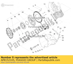 Aprilia AP8152105, Podk?adka 6,4x10x,7, OEM: Aprilia AP8152105