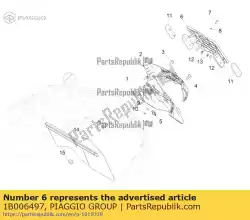 Qui puoi ordinare targa da Piaggio Group , con numero parte 1B006497: