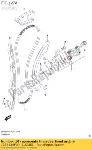 Suzuki 1283139F00 spring - Bottom side