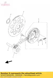 yamaha 5HVE55800000 embrayage de démarrage - La partie au fond