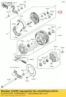 410351509, Kawasaki, pannello-freno-assy, ??rr ej650-a1 kawasaki  w 650 800 1999 2001 2002 2003 2004 2005 2006 2012 2013 2014 2016 2018, Nuovo