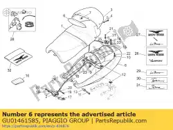 Qui puoi ordinare cuscino da seduta tenni da Piaggio Group , con numero parte GU01461585: