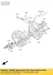 Ici, vous pouvez commander le porte-carburateur, int ksf50-a1 auprès de Kawasaki , avec le numéro de pièce 16065S006: