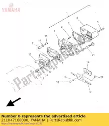 Qui puoi ordinare pilota di copertura da Yamaha , con numero parte 21LH47160000: