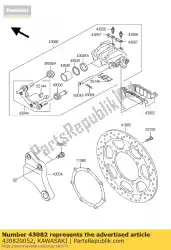 Aquí puede pedir pastillas de freno de Kawasaki , con el número de pieza 430820052: