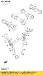 Suzuki 1289241C00350 cale, poussoir - La partie au fond