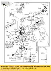 Ici, vous pouvez commander le jet-main, # 180 kx500-d1 auprès de Kawasaki , avec le numéro de pièce 920631376: