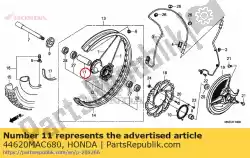 Tutaj możesz zamówić ko? Nierz, fr. Dystans od Honda , z numerem części 44620MAC680: