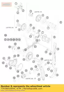 ktm 77436010044 scarico albero a camme cpl. - Il fondo