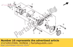 Here you can order the seal, rubber from Honda, with part number 15152KCZ000: