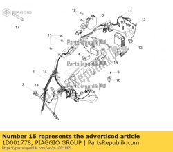 Aprilia 1D001778, Tuyau reniflard batterie, OEM: Aprilia 1D001778