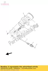 Ici, vous pouvez commander le unité thermique auprès de Yamaha , avec le numéro de pièce 5KE835911000: