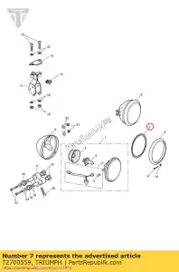 triumph T2700559 finishing ring - Bottom side