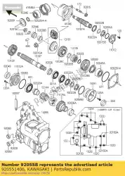 Tutaj możesz zamówić ring-o, 47,2x2,4 klf300-c1 od Kawasaki , z numerem części 920551406: