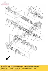 yamaha 5GR174711000 plato, tapa - Lado inferior