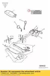 triumph T3900152 oznacz codzienne kontrole bezpiecze?stwa - Dół