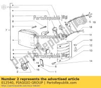 012540, Aprilia, rondella dentellata, Nuovo