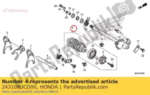 Honda 24310MJCD00 drum comp., versnellingspook - Onderkant