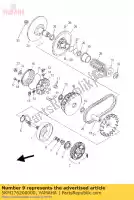 5KM176200000, Yamaha, poulie coulissante primaire comp. yamaha yfm 660 2002 2003 2004 2005 2006 2007, Nouveau