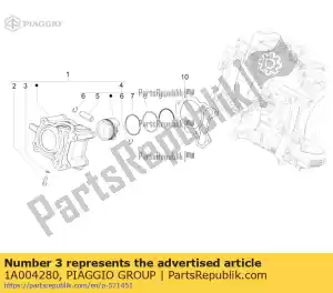 Piaggio Group 1A004280 rondelle plate - La partie au fond