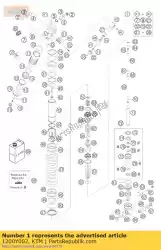 Ici, vous pouvez commander le pa cpl. Ktm lc8 auprès de KTM , avec le numéro de pièce 1200Y002: