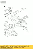 330400047, Kawasaki, Catena di regolazione kx125-k5 kawasaki kx 125 250 1997 1998 1999 2000 2001 2002, Nuovo