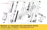 51431KZ3B01, Honda, arbusto b, controle deslizante honda cr crf 250 450 1997 1998 1999 2000 2001 2002 2003 2004 2005 2006 2007 2008 2009 2011 2012 2013, Novo