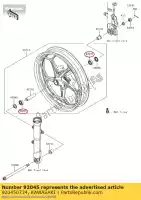 920450734, Kawasaki, Cuscinetto a sfere, 15x35x11 ex300adf kawasaki  ninja z 300 2013 2014 2015 2016 2017 2018, Nuovo