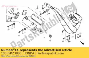 honda 18355KZ3B00 quedarse, cámara - Lado inferior