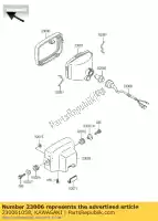 230061058, Kawasaki, lampa obr?czowa kawasaki klf300 kvf300 kvf400 300 400 , Nowy