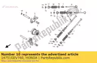 14751GEV760, Honda, spr??yna, zawór honda nps 50 2005 2006 2007 2008 2009 2010 2011 2012, Nowy