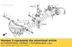 Honda 61104HM3A60 stay,head light - Bottom side