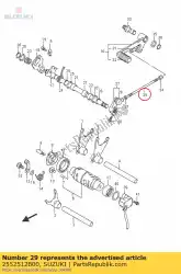 Aqui você pode pedir o haste, mudança de marcha em Suzuki , com o número da peça 2552512B00: