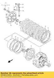 Ici, vous pouvez commander le anneau, pression auprès de Suzuki , avec le numéro de pièce 0938015001: