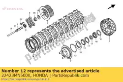 Aqui você pode pedir o assento, mola da embreagem (a) em Honda , com o número da peça 22423MN5000: