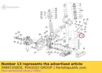 59861500DE, Piaggio Group, Capa da suspensão dianteira     , Novo
