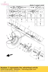 Aquí puede pedir conjunto de rótula de Yamaha , con el número de pieza 5UGF510F2000: