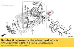 Aquí puede pedir rueda subconjunto., rr. De Honda , con el número de pieza 42650K28910: